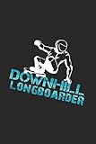  Downhill longboarder: 6x9 Longboarding  lined  ruled paper  notebook  notes