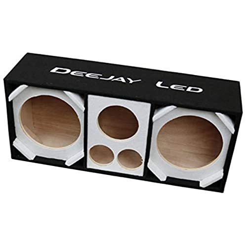 DEEJAY LED D10T2H1WHITE Empty Chuchera Speaker Enclosure with Quad Port Two 10-inch Woofers Plus Two...