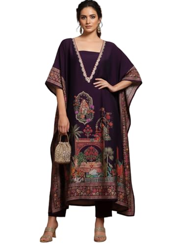 Caftan ethnique pour femme en dentelle pour vos soirées d'été et cérémonies