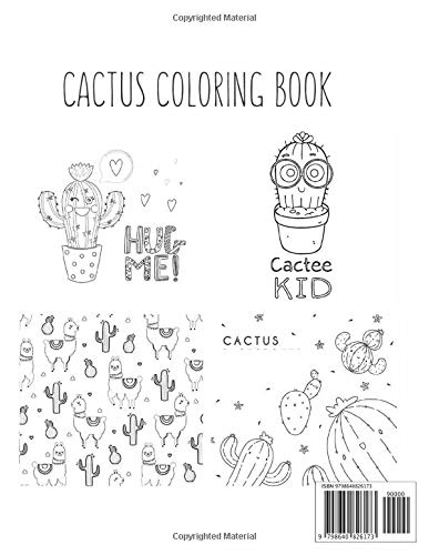 Cactus Coloring Book: Coloring Toy Gifts for Kids or Adults | Cute Easy and Relaxing Realistic Animal Large Print Birthday Gifts image 2
