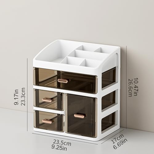 Organiseur de bureau à domicile et cosmétiques triple couche - 7