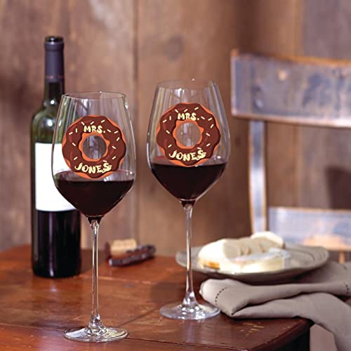 Verres à vin en forme de donuts 325ml pour pendaison de crémaillère - 7