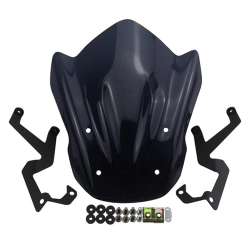 Motorrad Windschild Spoiler Für Suzuki Für GSX-S125 GSX-S150 2017-2022 GSXS-125 17-22 GSXS150 17-22 Motorrad Sport Visier Windschutzscheibe Windschutz(Smoke)