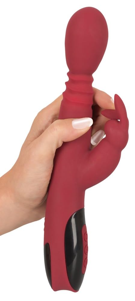 You2Toys Vibratore coniglio in silicone Rosso Nero
