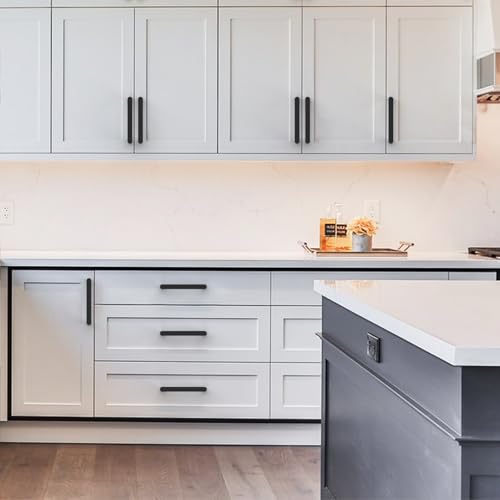 Amerdeco 10 Pack Matte Black Cabinet Pulls 5" — view 6