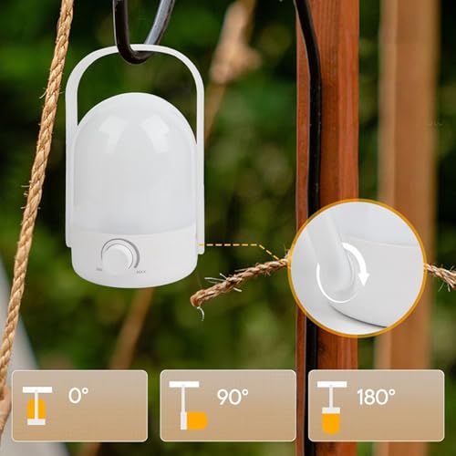 Veilleuse portable camping étanche à intensité variable et luminosité réglable - 6