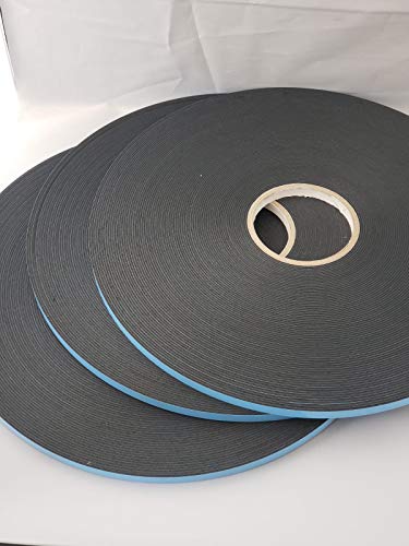Image of Double Coated Window Glazing Tape, DC-PEF06P Width 1 /16 inch x Thick 3 /8 inch x 150' Black