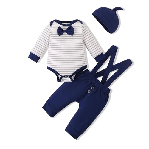 Image of VINUOKER Baby Boy Outfits Baby Boy Summer Clothes Infant Boy Suspender Outfit Sets