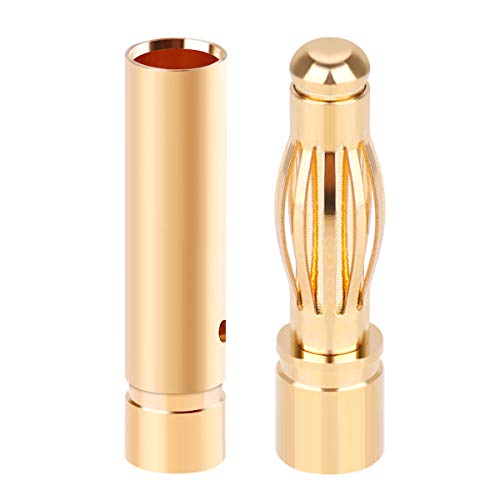 20 Pairs 4.0mm Banana Bullet Connector Plug Male Female for RC Battery ESC Brushless Motor - Thumbnail 4