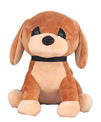 Image of Tickles Cute Dog Soft Stuffed Plush Animal Toy for Kids Boys & Girls (Color: Brown Size: 35 cm)