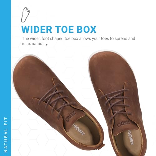 Image of Xero Shoes Men's Glenn Leather Barefoot Dress Casual Shoes