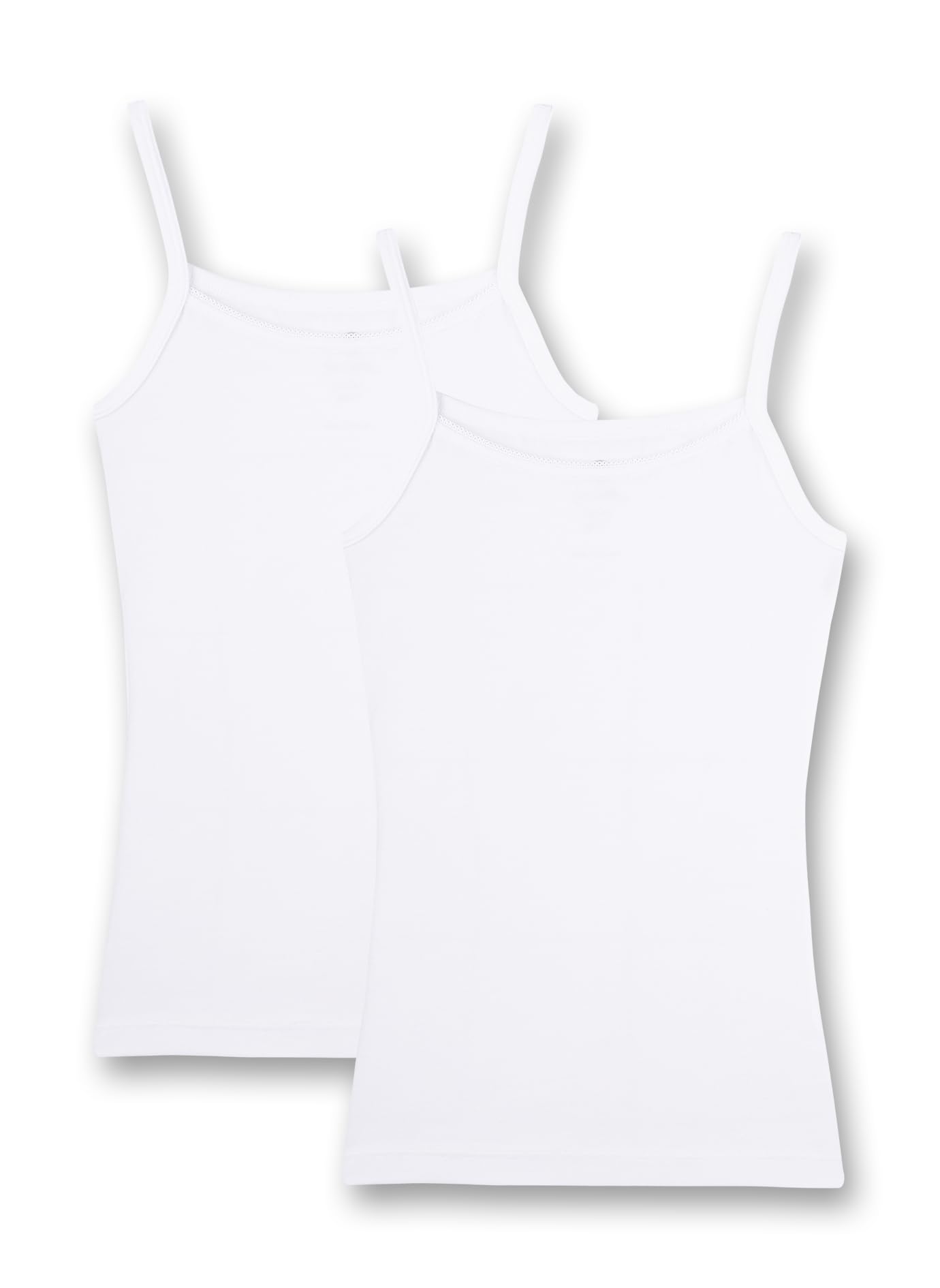 Sanetta Girls' Vest (Pack of 2) - White - 12 Years