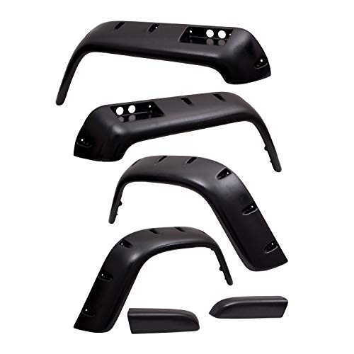 Rugged Ridge 11632.10 All Terrain Fender Flare Kit, 6 inch, 6 Piece; 87-95 Jeep Wrangler YJ