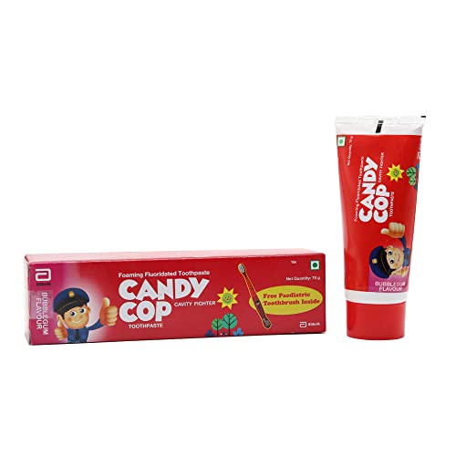 Candy Cop Bubblegum Flavoured Tube of 70g Toothpaste Price History