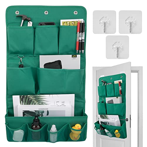 susunor hängende Aufbewahrungstasche, hängeorganizer kinderzimmermit 10 Pocket hänge Organizer für Zimmer, für Garderobe, Schrank, platzsparend, abwaschbar(Grün)
