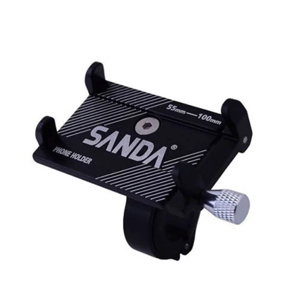DOKI Sanda SD3584 Anti-Vibration Mobile Bike Holder, Noiseless Bicycle Holder, Electric Scooter Accessories for Smartphone (Black)