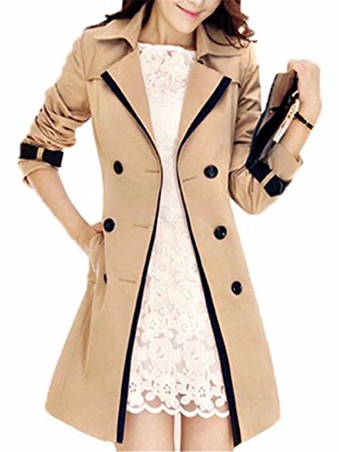 EASONDDD レディース トレンチコート スプリングコート 