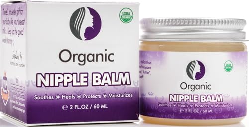 Mommyz Love Nipple Cream for Breastfeeding - Nipple Butter to Soothe Sore Dry & Cracked Nipples After a Single Use - Pediatrician Tested & USDA Certified Organic - Soothing & Moisturizing Nipple Cream
