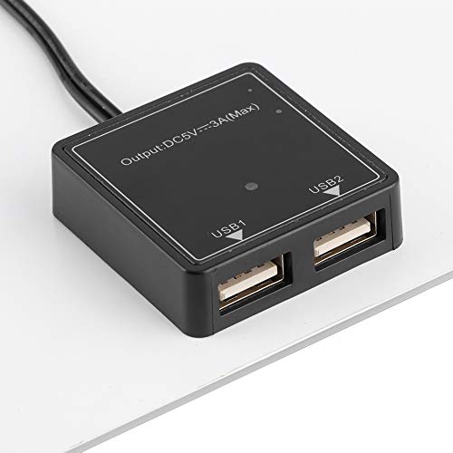 Solarpanel-Ladegerät, 20 W 18 V Dual-USB-Anschluss Tragbares Hochleistungs-Photovoltaikmodul für Campingreisen im Freien