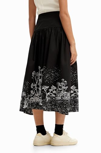 Desigual Women's Woman Woven Skirt Long2