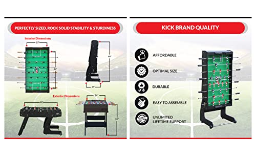 Kick-Fußballtisch Monarch, zusammenklappbar, 122 cm – Bild 8
