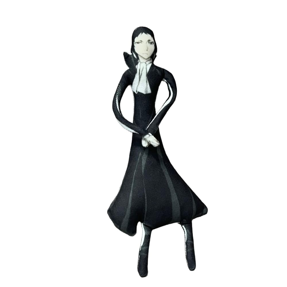 Jilijia Akutagawa Ryunosuke Figure Funny Twistable Pillow BSD Dazai Osamu Anime Soft Stuffed Throw Figures Home Sofa Decorations Gifts for Fans 28CM