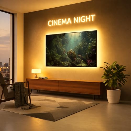 Image of 5M Warm White Neon LED Strip Light | Flexible Silicone Rope Light | IP65 Waterproof | 12V Adapter Included | Home Decor Lighting | Indoor Outdoor