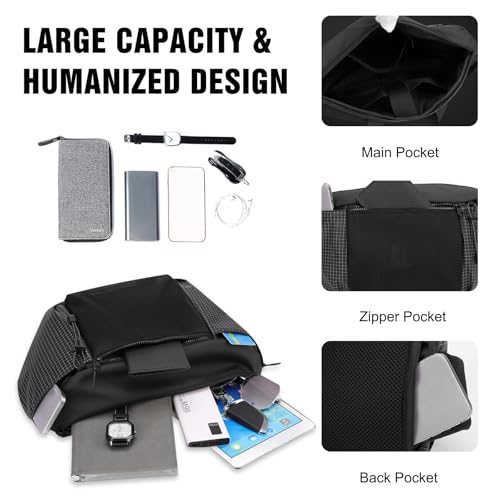 Sac à main porté travers imperméable pour protéger vos objets de valeur - 5