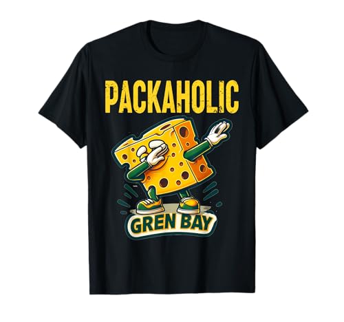Funny Packaholic Green Bay Cheese Dabbing Cute Cheese Foodie T-Shirt