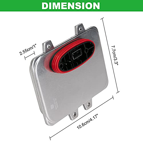 FAKAFY Compatible with Headlight Ballast BMW, Mercedes, Cadillac, Jaguar, Volkswagen, Lincoln, Chrysler, Replace OEM 5DV 009 000-00 Xenon HID Ballast Headlight Control Unit Module (2PCS)