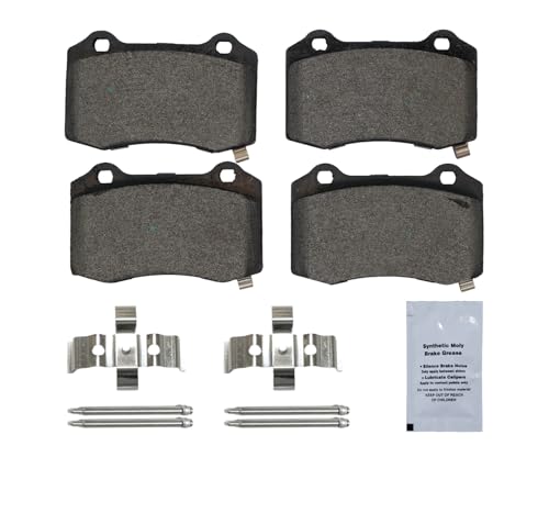 Image of HUSCH D1053 Rear Ceramic Brake Pads Kit Fit For Cadillac STS 2005-2011, For Dodge Challenger 2008-2023, For Ferrari F430 2006-2009, For Jeep Grand Cherokee 2008-2010, For Tesla S 2018-2021
