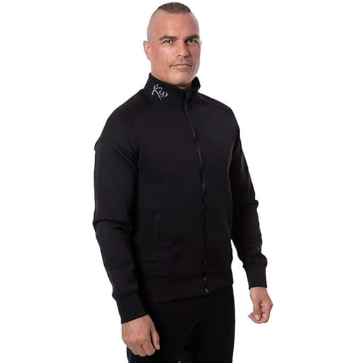 Kutting Weight Sauna Suit Long Sleeve Shirt (Large, Black on Black)