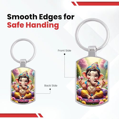 Image of Premium Printed Metal Keychain for Men & Women | High-Definition Artwork Print | Durable Key Ring for Car, Bike, Home & Office Keys | Stylish Decorative Key Holder Gift