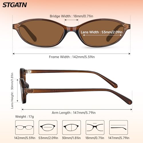 Retro Sunglasses for Women Chic Oval Rectangle 90s Shades Small Face | Cute Womens Sun Glasses UV Protection4