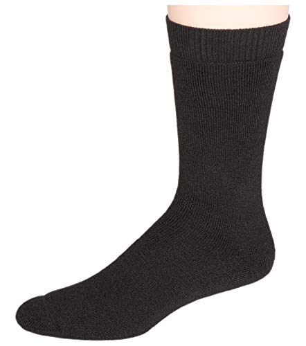 AndeanSun Mid-Calf Plush THERMAL BEST Alpaca Socks Trekking Hiking Hunting Fishing Terry Lined Socks