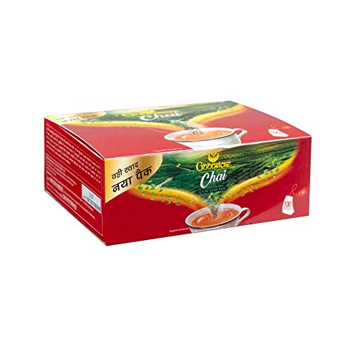 Image of Goodricke Chai Assam Leaf Tea Bags 100 Count | Premium CTC Kadak Tea | Strong Milk Tea Bags | Convenient Dip Tea | Rich Aroma | Bold Brew | Irresistible Chai