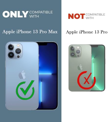 Image of Jkobi Lifetime Anti-Yellow MagSafe Compatible Clear Back Case Cover for Apple iPhone 13 Pro Max (Sleek Hard Crystal | Camera Protection and Shockproof)