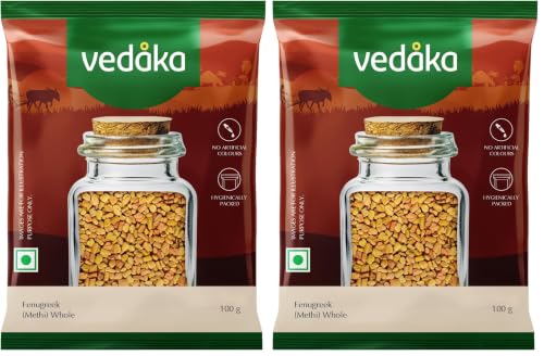 Image of Amazon Brand - Vedaka Fenugreek (Methi) Whole, 100 g (Pack of 2)