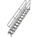 Tri-Arc WISS111242 11-Step Industrial Access Stairway Ladder with Grip Strut Tread
