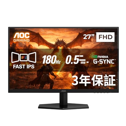 Amazon.co.jp: 【Amazon.co.jp 限定】AOC ゲーミングモニター 27G42E
