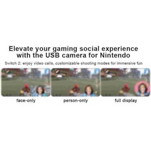 Webcam HD 1080p pour Switch 2 corrigeant les problèmes de cadrage pour jeux - 7