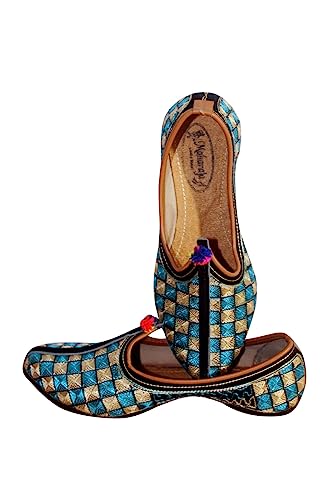 Men's Ethnic Embroidery Jutis and Mojaris for Fashion|Outdoor|Occasions|Wedding|Party|Festive|Evening|Shoes with Comfort Insole DXYM-7918