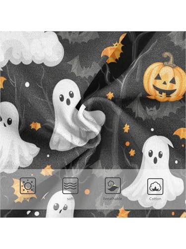 ZZKKO Ghosts Pumpkins Cartoon Girls Underwear Toddler Panties for Girls Comfort Brief Size 2T3