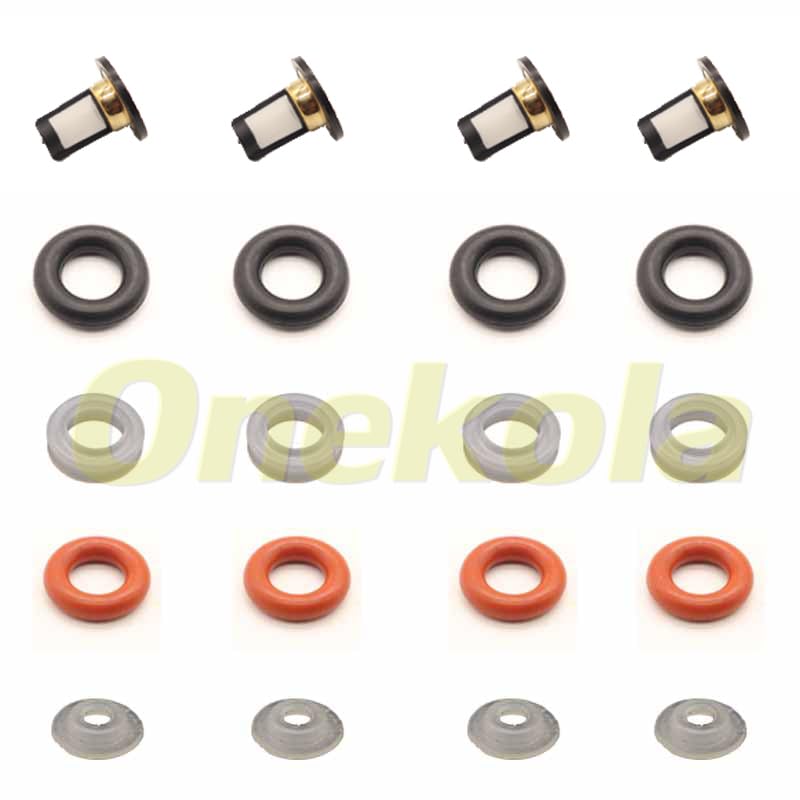 Fuel Injector Service Repair Kit Filters O Rings Seals Grommets for Honda 2001-2014 GL1800 2002-2013 FSC600 16450-MCA-013 - (Color: 20 Piece Set)