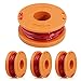 Produktbild FIXITOK 4 Stücke Ersatzfaden Spulen Spool Linie für Trimmer Fadenspulen 3m Länge 1.65mm Fadendurchmesser Nylon Ersatzfaden Rasentrimmer Spulen für Worx