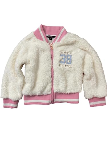 3T Cozy Toddler White/Pink Jacket2