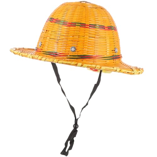 Casque de sécurité anti-UV et respirant en bambou pour le soleil