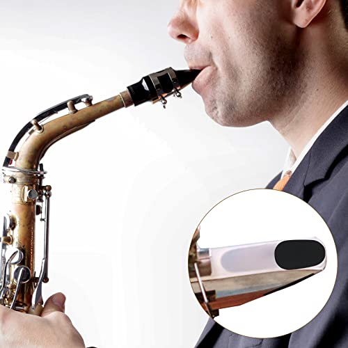 Savita 80 Pcs 0.8Mm Thick Alto/Tenor Saxophone Mouthpiece Pads Rubber Mouthpiece Cushions Strong Adhesive Mouthpiece Patches For Beginners, Musicians, Saxophones, Hautbois And Clarinets(Black) #TOP4