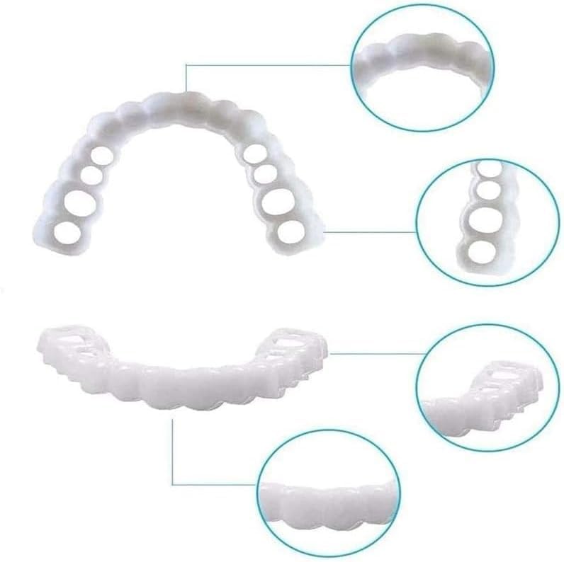 Image of 2 Pairs Ultra-Thin Invisible, Snug Adjustable Fit, Unisex Comfort Upper & Lower Set(3)