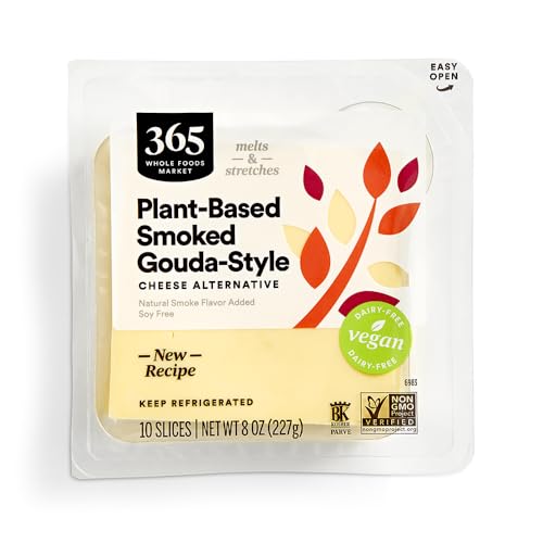 365 by Whole Foods Market Non Dairy Gouda Cheese Slices, 8 OZ